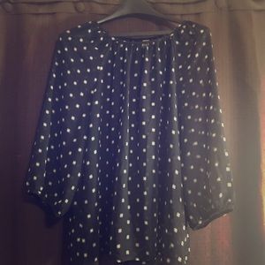 Old Navy Sheer Long Sleeve Blouse